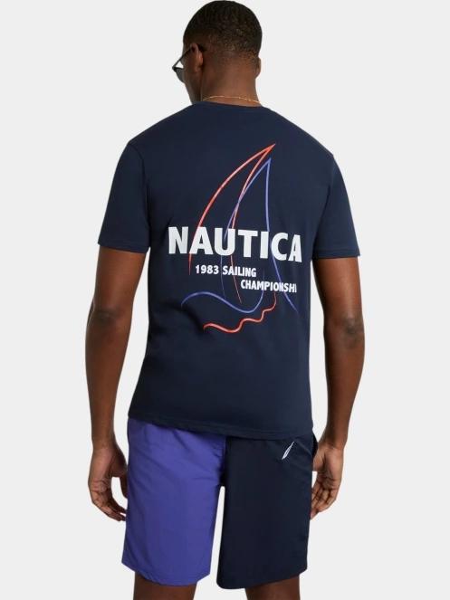 Nautica Andrei T-Shirt férfi rövid ujjú póló sötétkék színben 3