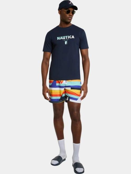 Nautica Bruckner T-Shirt férfi rövid ujjú póló sötétkék színben 4