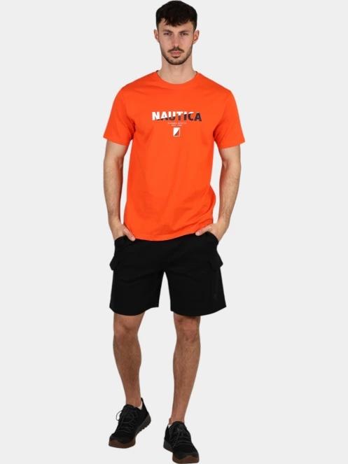 Nautica Bruckner T-Shirt férfi rövid ujjú póló narancssárga színben 6