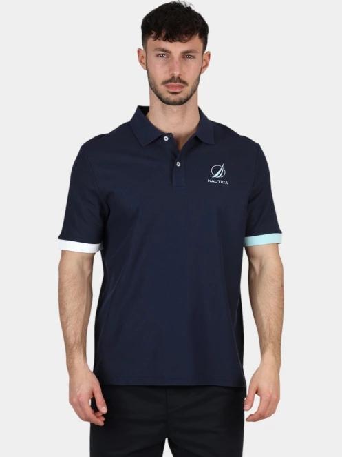 Nautica Pascal Polo Shirt férfi galléros póló sötétkék színben 2