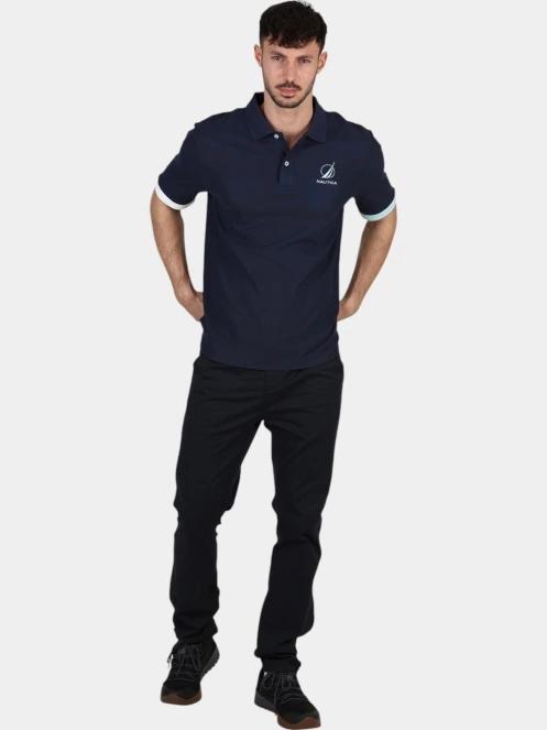 Nautica Pascal Polo Shirt férfi galléros póló sötétkék színben 6