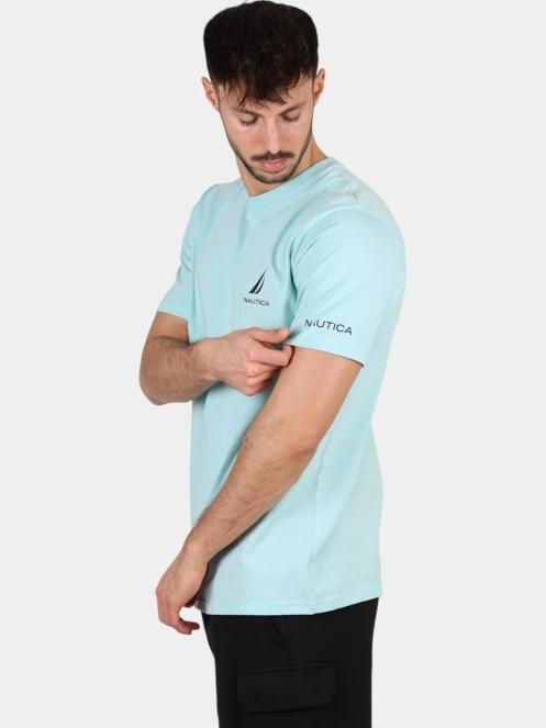 Nautica Sergei T-Shirt férfi rövid ujjú póló világoskék színben 3