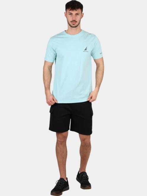 Nautica Sergei T-Shirt férfi rövid ujjú póló világoskék színben 6