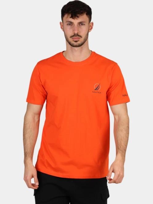 Nautica Sergei T-Shirt férfi rövid ujjú póló narancssárga színben 2