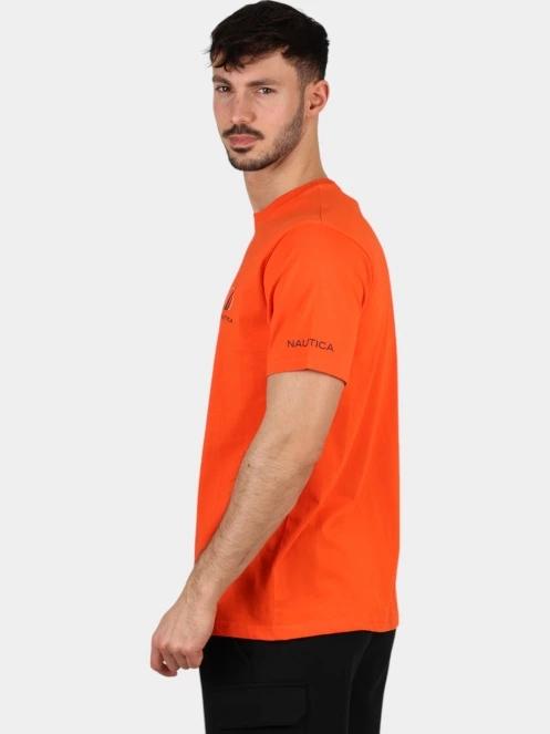 Nautica Sergei T-Shirt férfi rövid ujjú póló narancssárga színben 3