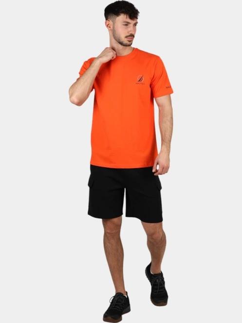 Nautica Sergei T-Shirt férfi rövid ujjú póló narancssárga színben 6