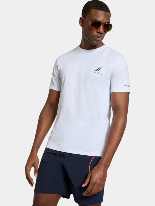 Nautica Sergei T-Shirt férfi rövid ujjú póló fehér színben 2