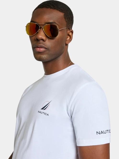 Nautica Sergei T-Shirt férfi rövid ujjú póló fehér színben 5