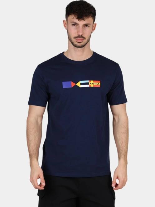 Nautica Federico T-Shirt férfi rövid ujjú póló sötétkék színben 2