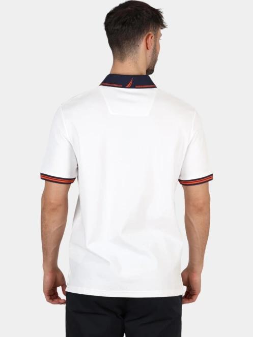 Nautica Leonid Polo Shirt férfi galléros póló fehér színben 4