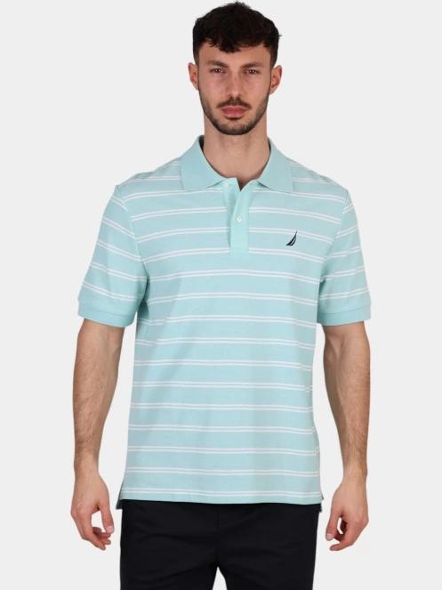 Nautica Klaus Polo Shirt férfi galléros póló világoskék színben 2