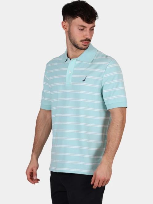 Nautica Klaus Polo Shirt férfi galléros póló világoskék színben 3