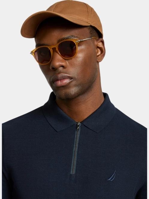Nautica Amalfi Slim Fit Polo Shirt férfi galléros póló sötétkék színben 5