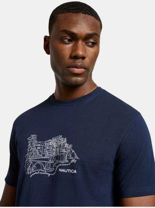 Nautica Angelo T-Shirt férfi rövid ujjú póló sötétkék színben 5