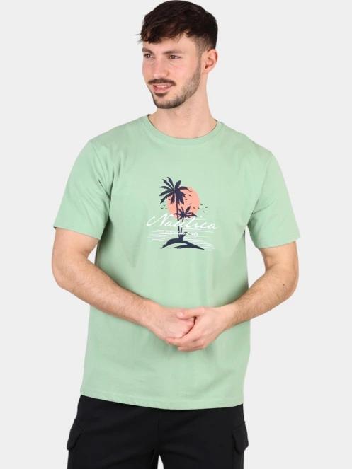 Nautica Raphael T-Shirt férfi rövid ujjú póló zöld színben 2