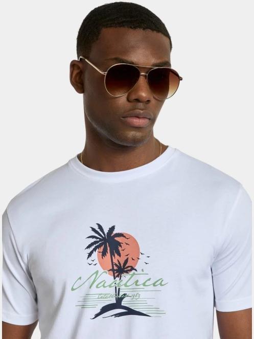 Nautica Raphael T-Shirt férfi rövid ujjú póló fehér színben 5