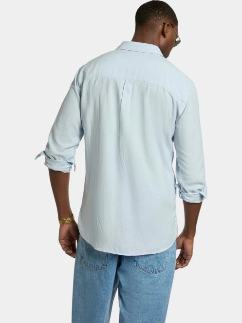 Nautica Barias Ls Shirt férfi hosszú ujjú ing világoskék színben 3