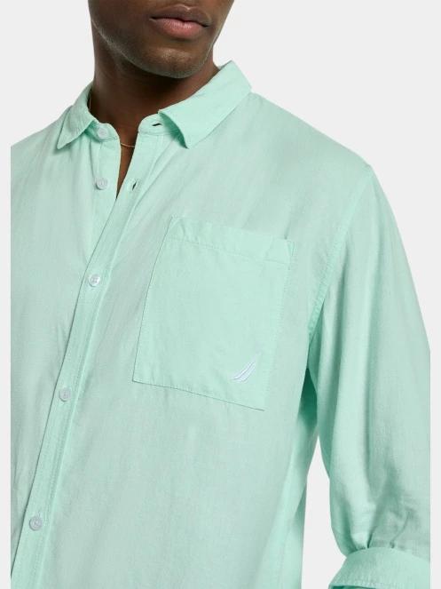 Nautica Barias Ls Shirt férfi hosszú ujjú ing zöld színben 5
