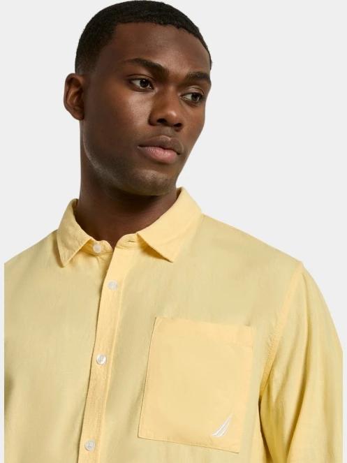 Nautica Barias Ls Shirt férfi hosszú ujjú ing narancssárga színben 5