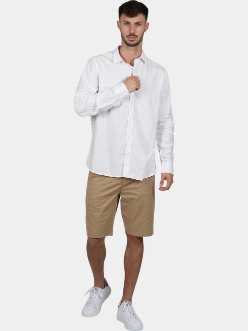 Nautica Barias Ls Shirt férfi hosszú ujjú ing fehér színben 5