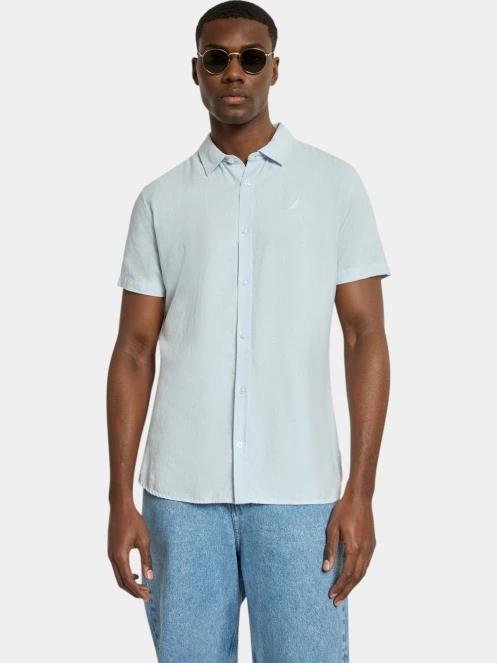 Nautica Andre SS Shirt férfi rövid ujjú ing világoskék színben 2