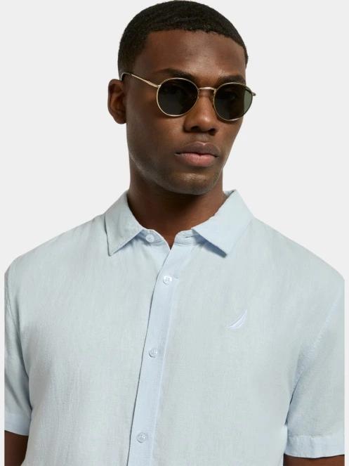 Nautica Andre SS Shirt férfi rövid ujjú ing világoskék színben 5