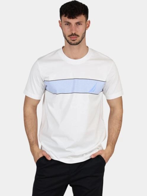Nautica Sennen T-Shirt férfi rövid ujjú póló fehér színben 2