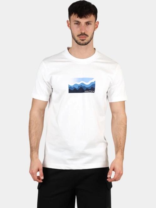 Nautica Allington T-Shirt férfi rövid ujjú póló fehér színben 2
