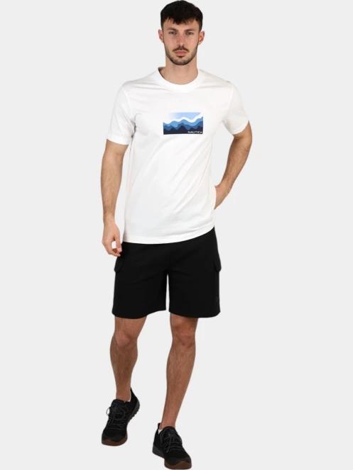 Nautica Allington T-Shirt férfi rövid ujjú póló fehér színben 6