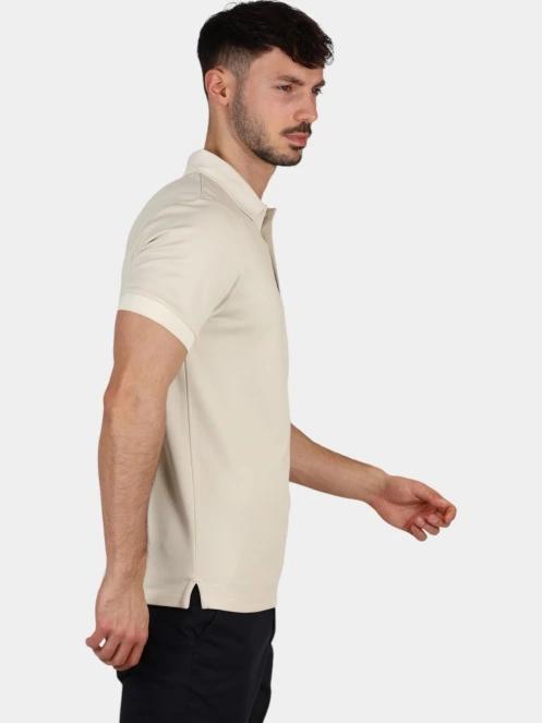 Nautica Harlyn Slim Fit Polo Shirt férfi galléros póló homok színben 5