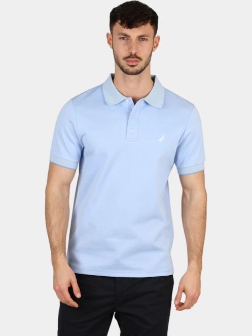 Nautica Harlyn Slim Fit Polo Shirt férfi galléros póló világoskék színben 2