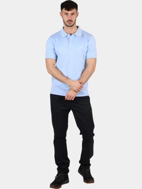 Nautica Harlyn Slim Fit Polo Shirt férfi galléros póló világoskék színben 6