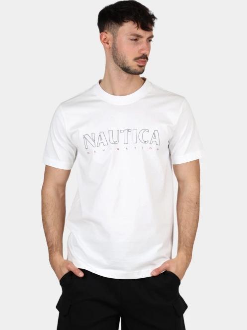 Nautica Cook T-Shirt férfi rövid ujjú póló fehér színben 2