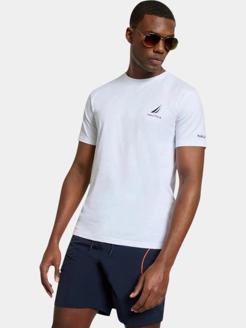 Nautica Sergei B&T T-Shirt férfi rövid ujjú póló fehér színben 2