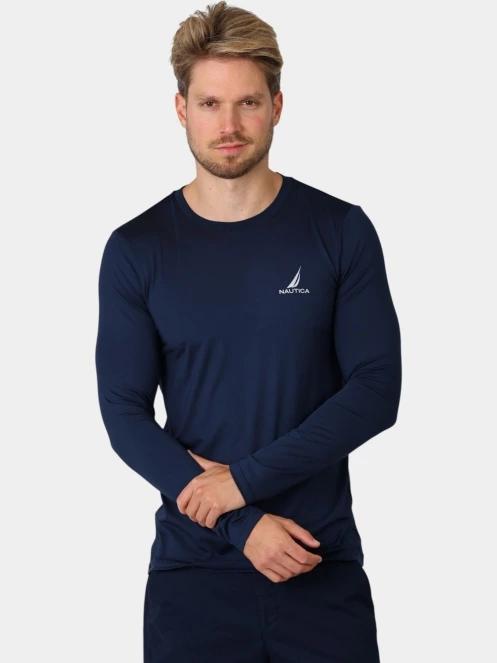 Nautica Lionel Long Sleeve T-Shirt férfi hosszú ujjú póló sötétkék színben 2
