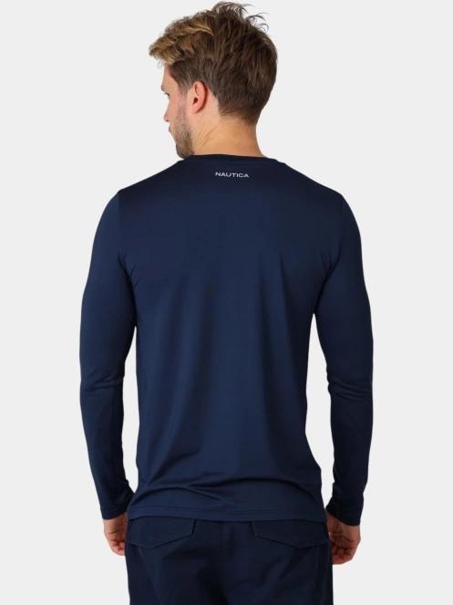 Nautica Lionel Long Sleeve T-Shirt férfi hosszú ujjú póló sötétkék színben 4
