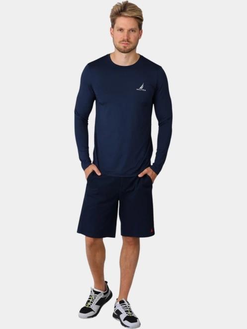 Nautica Lionel Long Sleeve T-Shirt férfi hosszú ujjú póló sötétkék színben 5