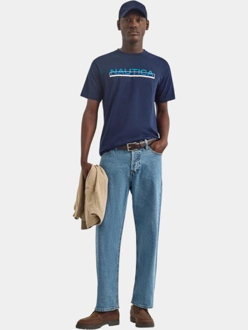 Nautica Koa SS T-Shirt férfi rövid ujjú póló sötétkék színben 4
