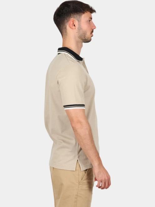 Nautica Bayer Polo Shirt férfi galléros póló homok színben 3