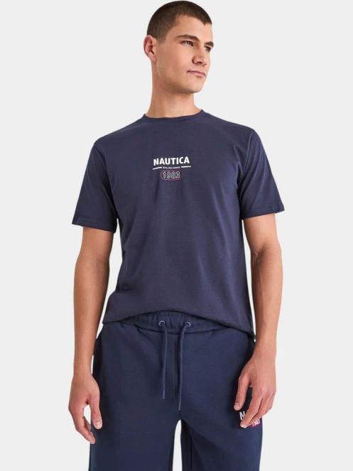 Nautica Sirena T-Shirt férfi rövid ujjú póló sötétkék színben 2