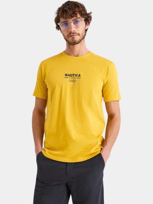 Nautica Sirena T-Shirt férfi rövid ujjú póló sárga színben 2