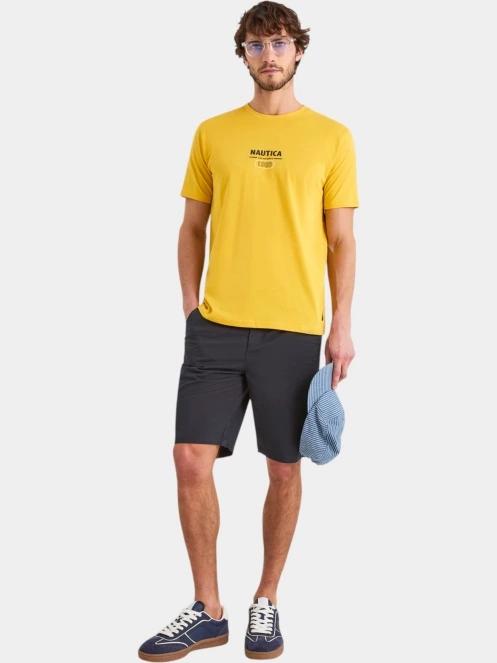Nautica Sirena T-Shirt férfi rövid ujjú póló sárga színben 4
