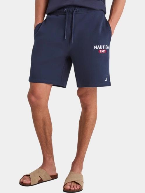 Nautica Velia Fleece Short férfi tréning rövidnadrág sötétkék színben 2