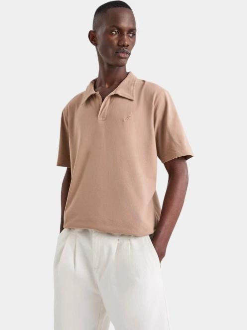 Nautica Cielo Polo Shirt férfi galléros póló barna színben 2