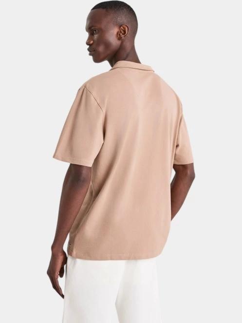 Nautica Cielo Polo Shirt férfi galléros póló barna színben 3