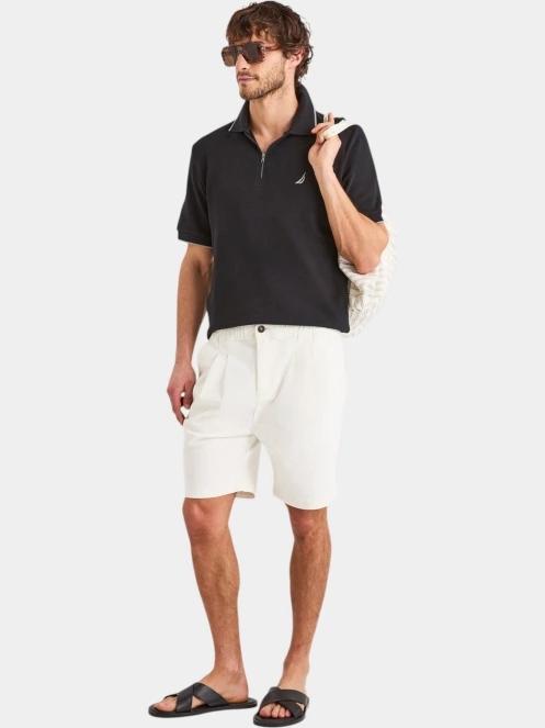 Nautica Bruma Short Sleeve Polo férfi galléros póló fekete színben 4