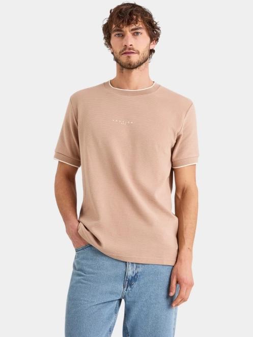 Nautica Urma T-Shirt férfi rövid ujjú póló homok színben 2