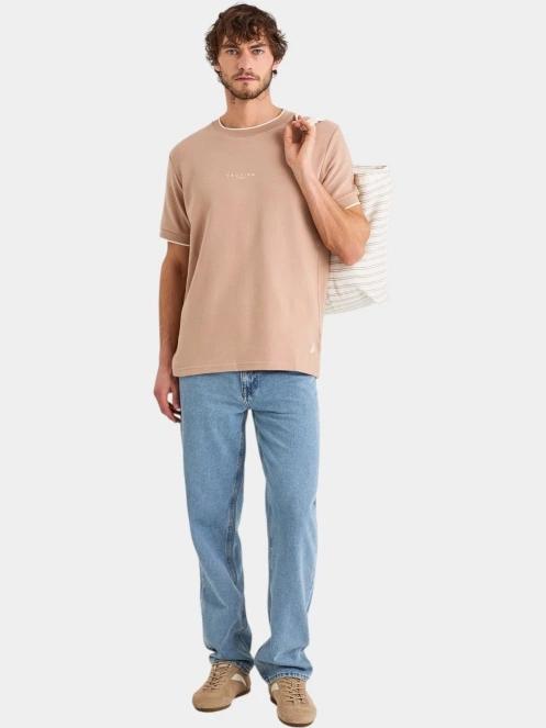 Nautica Urma T-Shirt férfi rövid ujjú póló homok színben 4