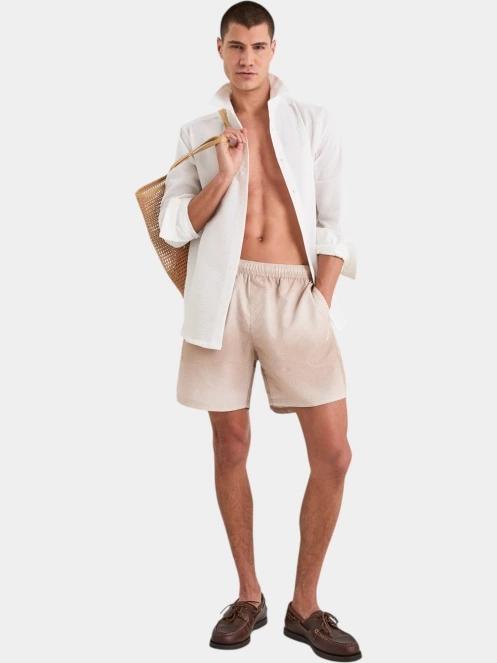 Nautica Mistral Swim Short férfi fürdőnadrág homok színben 4