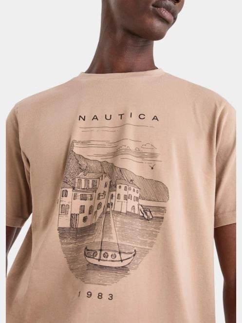 Nautica Kanan T-Shirt férfi rövid ujjú póló homok színben 5